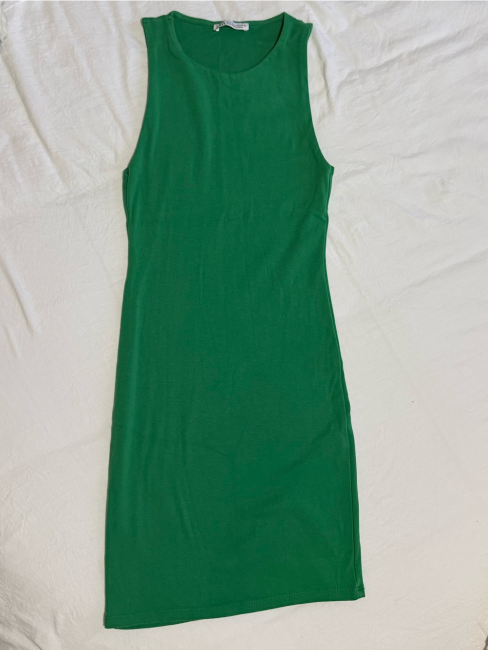 Zara Emerald Green Sleeveless Bodycon Dress